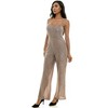 Derek Heart Sleeveless Jumpsuit with High Neck and Wide Leg (Juniors & Women) - 2 of 3