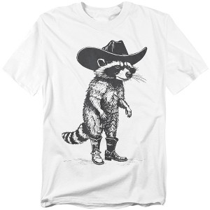 Men's Raccoon In A Cowboy Hat T-Shirt - 1 of 4