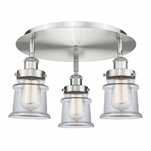 Canton - 3 Light Flush Mount In Industrial Style-9 Inches Tall and 17 Inches Wide - 1 of 1