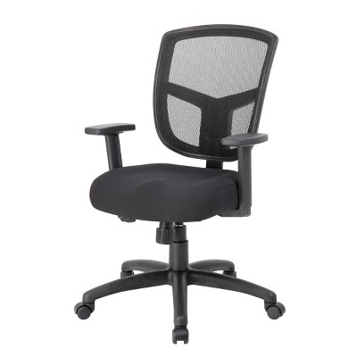 Black Mesh Adjustable Task Chair with Synchro-Tilt