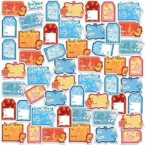 The Year Without A Santa Claus Heat Miser And Snow Miser Christmas Labels 50Ct Sticker Pack Miscellaneous 50 Ct. Sticker Pack - 1 of 4