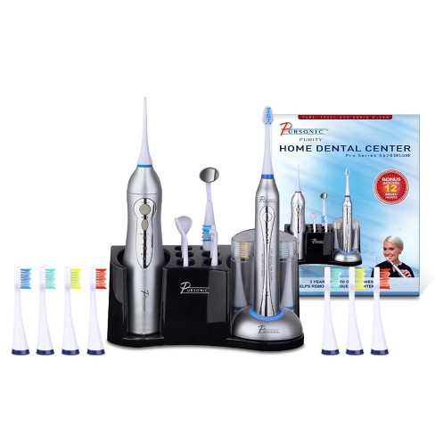 Pursonic Deluxe Home Dental Center Sonic Toothbrush With Oral Irrigator ...