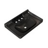 ChicFurnit Bathroom Sinks Vessel Sink Rectangle Sink Vanity Sink Art Basin Undermount Bathroom Sink for Bathroom, Black, 27.95"*18.5"*7.87" - 2 of 4