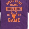 Men's - Instant Message - Uncle Is My Name Hunting My Game Short Sleeve Graphic T-Shirt - 2 of 4