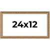 PosterPalooza | 24x12 Wood Antique Frame with UV Acrylic, 4 Finishes: Bronze, Gold, Silver, and Black - 2 of 4