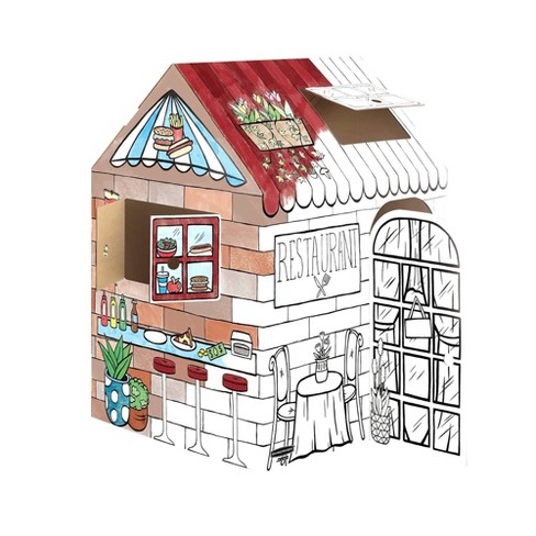 Cardboard playhouse 2024 to colour