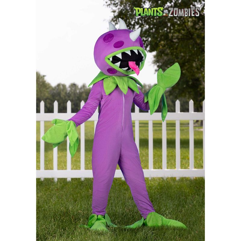 HalloweenCostumes.com Plants vs Zombies Chomper Kid's Costume., 4 of 5