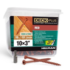 Hillman Deck Plus No. 10 X 3 in. L Red Star Flat Head Exterior Deck Screws 5 lb - 1 of 1