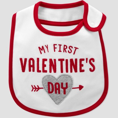 my first valentine's day bib