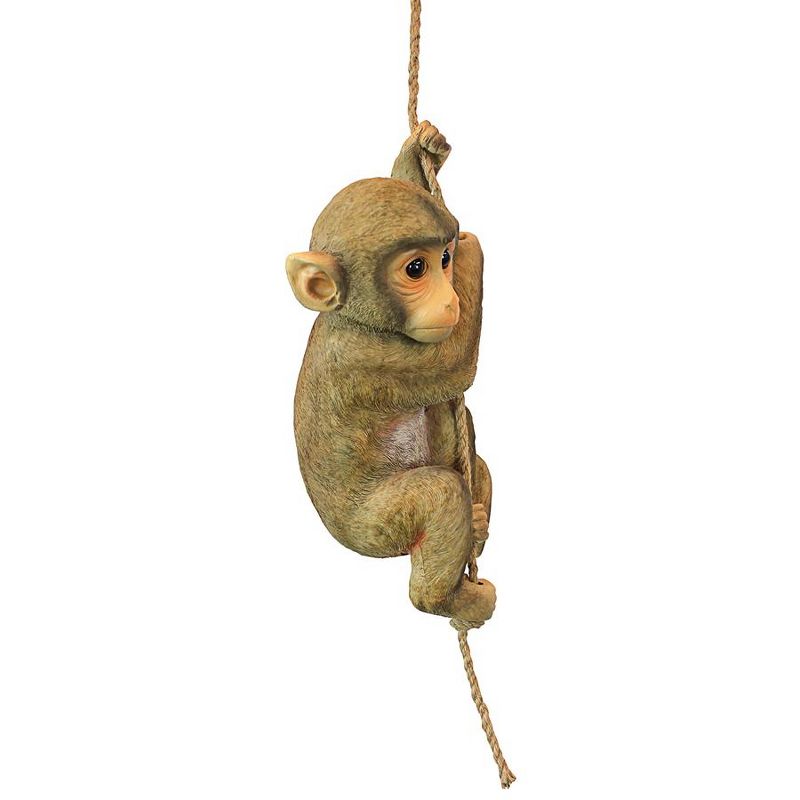 Design Toscano Chico, The Chimpanzee Hanging Baby Monkey Statue, 1 of 6