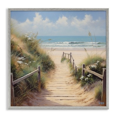 Stupell Industries Sandy Path to Beach, 12" x 12"