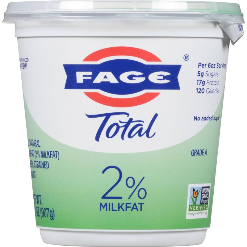 FAGE Total 2% Milkfat Plain Greek Yogurt - 32oz, 3 of 5