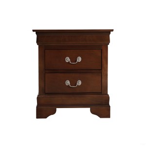 Kumasinova Nightstand with 2 Drawers,Wooden Small Bedside Table with Metal Handles,End Table for Bedroom,Living Room - 1 of 4