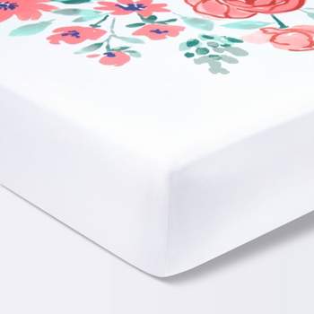 Fitted Crib Sheet In Bloom - Pink - Cloud Island™