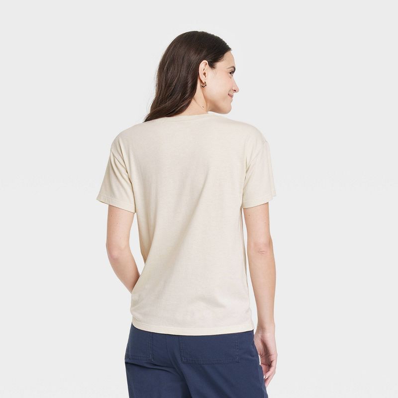 Women's Manifest Short Sleeve Graphic T-Shirt - Beige, 2 of 6