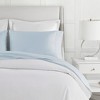 4 Pcs 100% Cotton 500 Thread Count Sheet Set, Solid Color Ultra Soft Bedding, Deep Pocket Flat/Fitted Sheet for All Seasons - 2 of 4