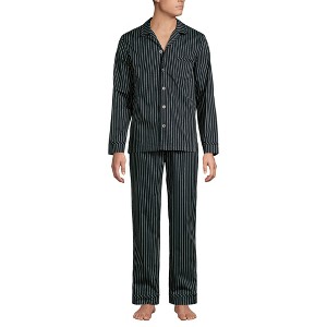 Lands' End Men's Long Sleeve Temperature Regulating Woven Sleep Set - 1 of 3