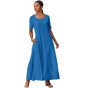 Jessica London Square Neck Maxi Dress - 1 of 2
