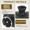 Unique Bargains Ceramic Office Home Decorative Cape Gooseberry Shape Vase Black - 3 of 4