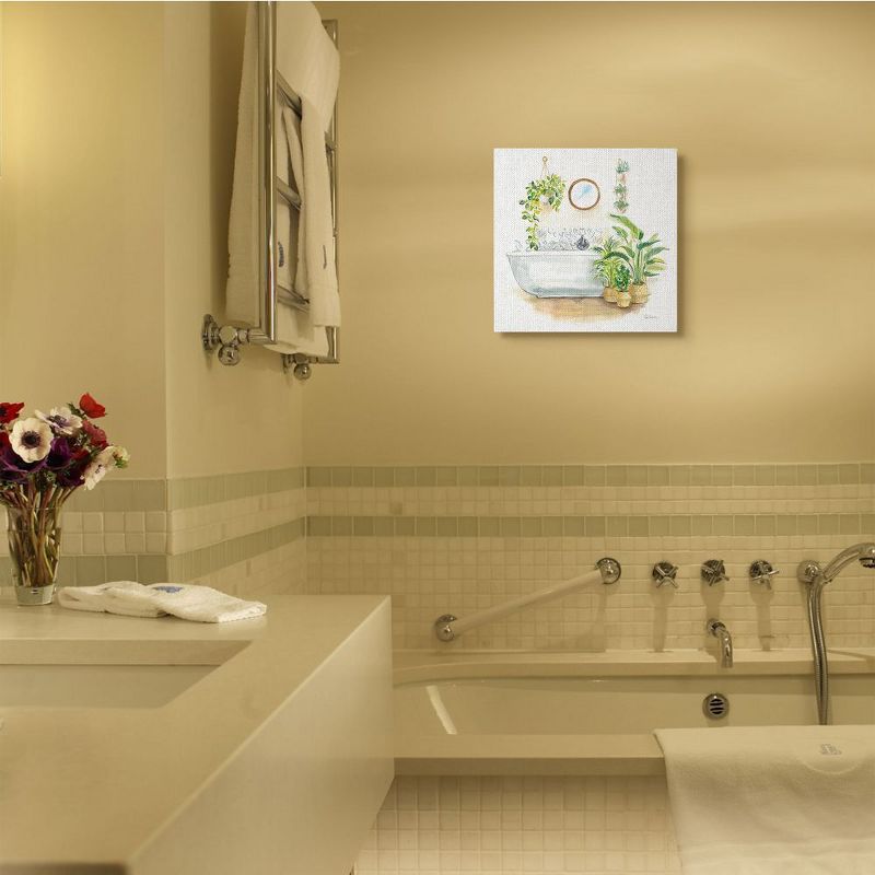 Stupell Industries Serene Bathroom Interior with Greenery Plants Painting, 3 of 6