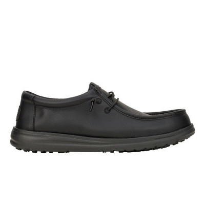 HEYDUDE Men Wally Work CE Classic Slip Resistant Wide , Classic Black Wide, 13 — фото 7