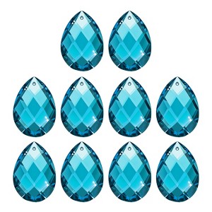 Unique Bargains DIY Hanging Grid K9 Crystal Pendant Teardrop beads 10 Pcs - 1 of 4