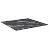 vidaXL Table Top Black 27.6"x27.6" 0.2" Tempered Glass with Marble Design - 2 of 4