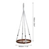 Unique Bargains Macrame Wooden Indoor Hanging Plant Shelf 2 Pcs - 2 of 4