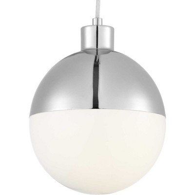 Classic Globe Brushed Nickel 9.75" LED Pendant Light