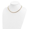 Black Bow Jewelry 4.25mm 14K Yellow Gold Hollow Fancy Wheat Chain Necklace, 17 Inch - 2 of 4
