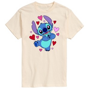 Men's - Lilo and Stitch - Heart Eyes Short Sleeve Graphic T-Shirt - 1 of 4
