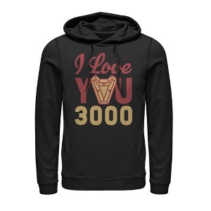 Men's Marvel Iron Man Arc Heart 3000 Pull Over Hoodie - 1 of 3