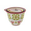 Storied Home Floral Hand Stamped Stoneware Measuring Cups (Set of 4 Sizes/Designs) - 4 of 4