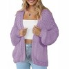 Clearlove Women's Cardigan Soft Pocketed Long Sleeves Casual Knitted Open Front Cardigans Lightweight Sweaters - 2 of 4