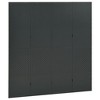 vidaXL Room Divider Freestanding Privacy Screen for Room Separation Steel - Anthracite 63" x 70.9" - 3 of 4