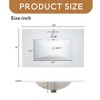 30" Bathroom Vanity Set, Floor Standing, with Three Drawers, One of Which is a Double-Layer Drawer, with Long Gold Handles - Leovsnove - 4 of 4