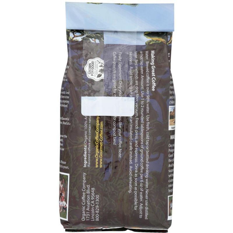 Organic Coffee Organic Ground French Roast Coffee - Case of 6/12 oz Bags, 3 of 7