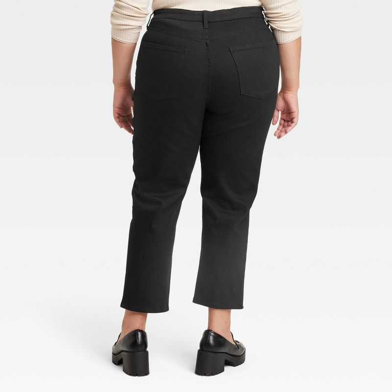 Women's High-Rise 90's Slim Straight Jeans - Universal Thread™ Black, 3 of 5