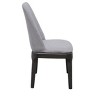 Madan Light Gray Linen & Gray Oak Finish Side Chair (Set of 2) - 3 of 4