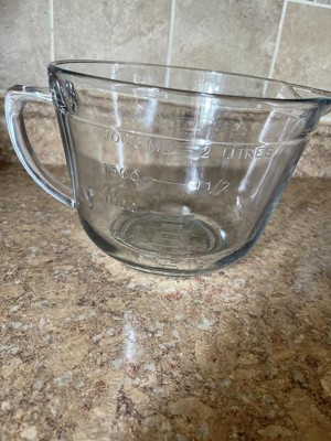 8 Cup Glass Batter Mixing Bowl Clear - Figmint™