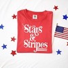 Simply Sage Market Women's Stars and Stripes Retro Short Sleeve Garment Dyed Tee - 3 of 4