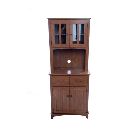 Traditional Microwave Cabinet Oak Home Source Industries Target