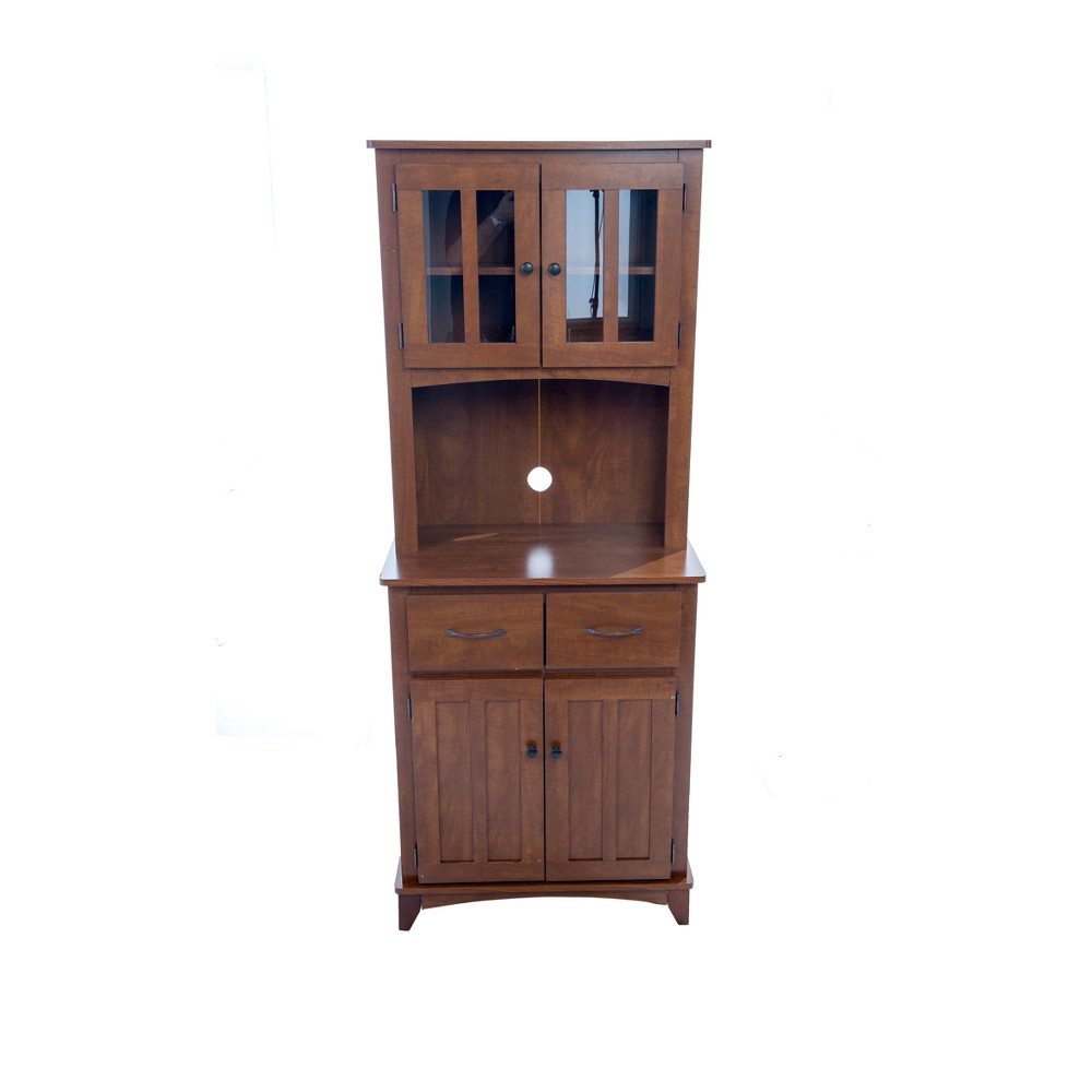 Traditional Microwave Cabinet - Oak - Home Source Industries