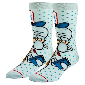 Odd Sox, Squidward, Funny Novelty Socks, Large - 1 of 4