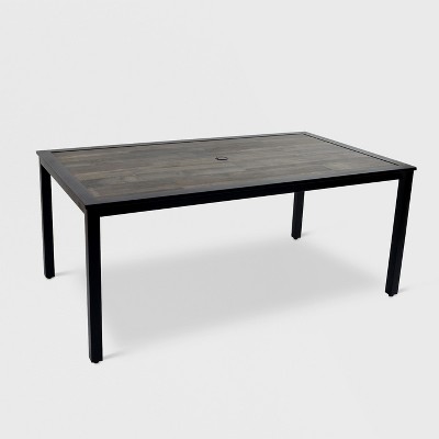 threshold fairmont steel dining table