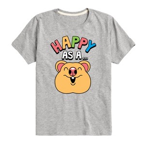 Boys' - Instant Message - Happy As A Quokka Short Sleeve Graphic T-Shirt - 1 of 4