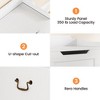 Storage Chest, Storage Bench with Safety Hinge, Flip Top Wood Blanket Storage Trunks Chest for Entryway, Living Room - 4 of 4