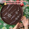 Aoibox 18pcs Acrylic Crystal Snowflake and Icicle Christmas Tree Ornaments Pre Assembled with Ribbon Lightweight Shatterproof Holiday Decor - 4 of 4