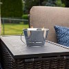 BRINJOY Citronella Candle 28-Ounce – Triple Wick Metal Bucket with Lid (Silver) – Long-Lasting Outdoor Candle for Patio, Deck, Garden, Backyard - 3 of 4
