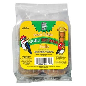 C&S Suet Balls All Wild Birds Peanut Dough 1.05 lb - 1 of 1